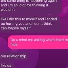 i wouldve stayed a secret for u sweet girl