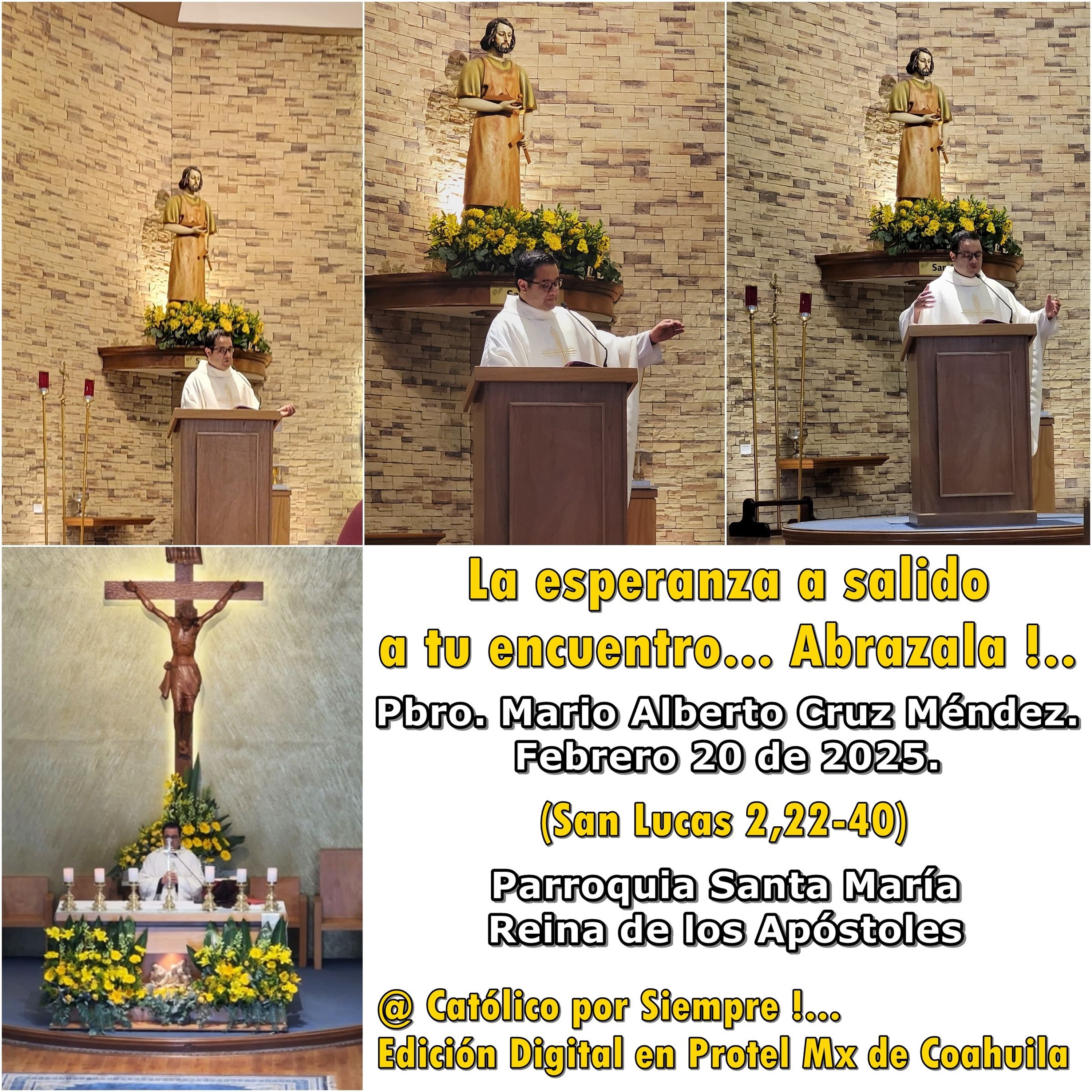 Podcast # 956 - Evangelio y Homilía - 2 Febrero 2025 - Pbro. Mario Cruz - #Católico por Siempre !...
