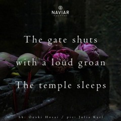 The gate shuts / With a loud groan / The temple sleeps (Naviarhaiku497)