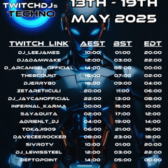 Live @ Twitch.tv/SivroTV - 05/17/2025 [Twitch DJs Techno Raid Train]