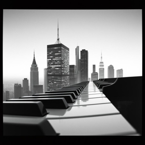 Piano Under the Streetlights