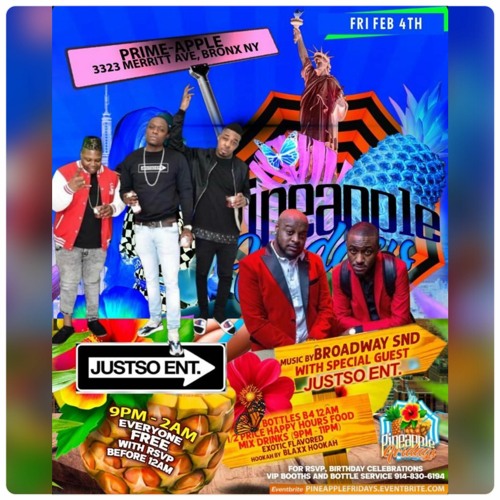 JUST SO ENT LIVE @ PINEAPPLE FRIDAYS 2 - 4 - 2022