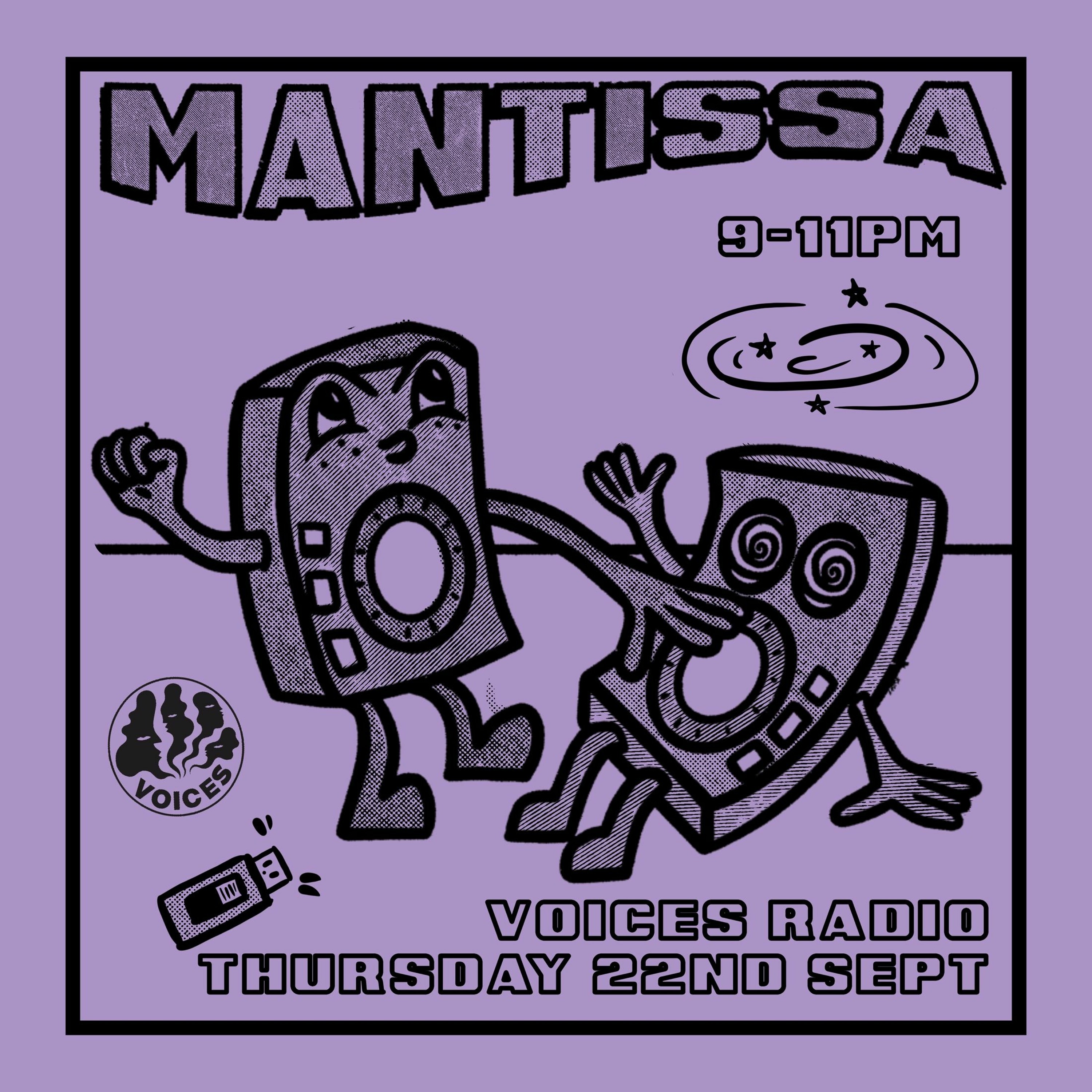 Mantissa Show on Voices Radio w/ Oaty G - September 2022 episode artwork