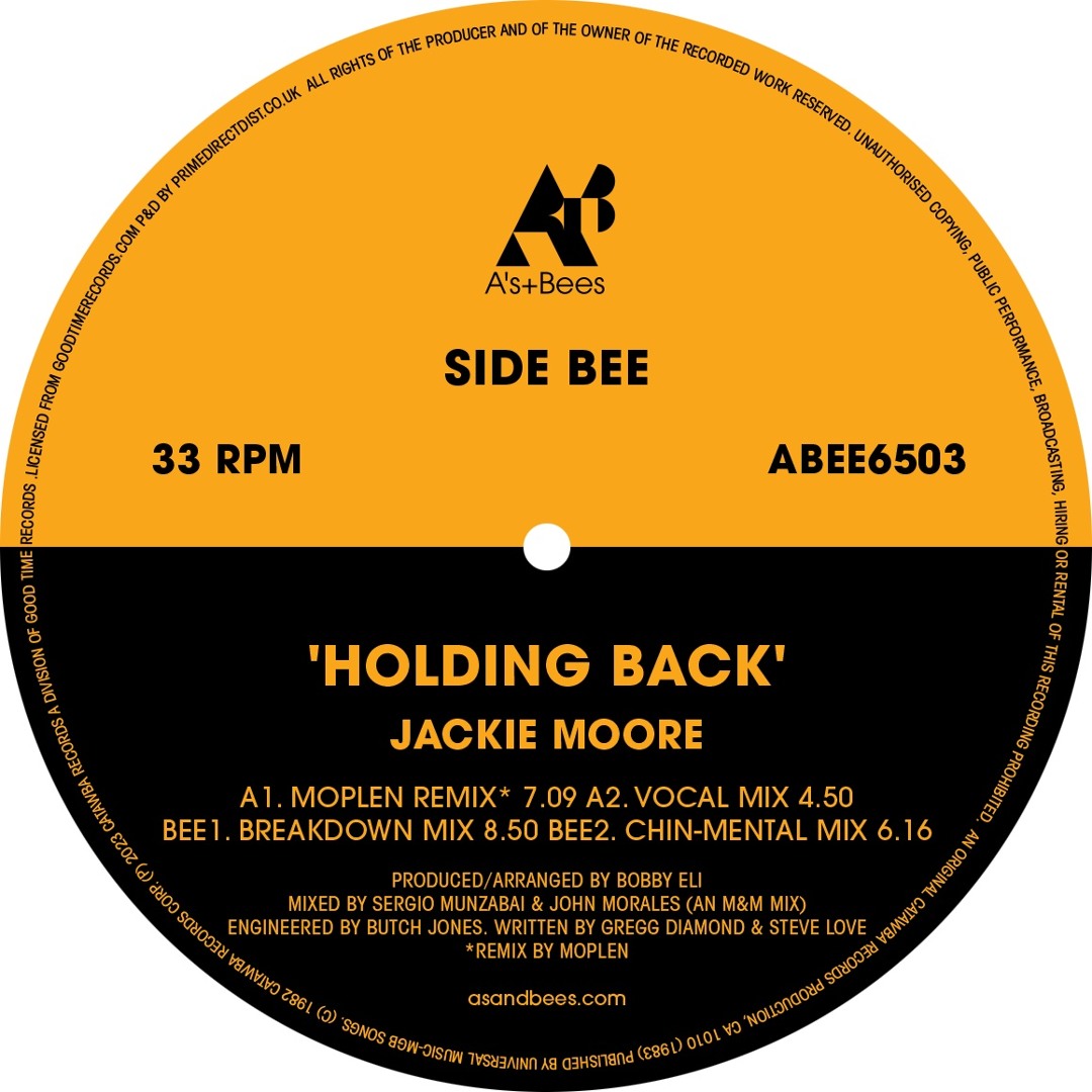 Jackie Moore / Holding Back (Moplen) Jackie Moore / Holding Back (Moplen)