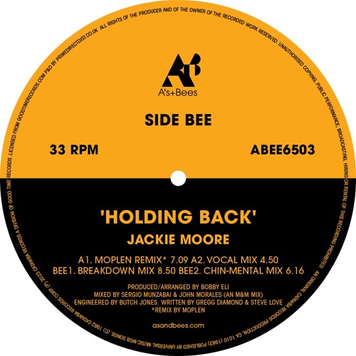 Jackie Moore / Holding Back (Moplen) Jackie Moore / Holding Back (Moplen)