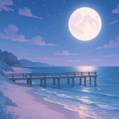 surf on the night beach