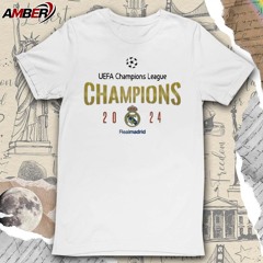 Official Real Madrid 2024 won Champions UEFA Champions League t-shirt