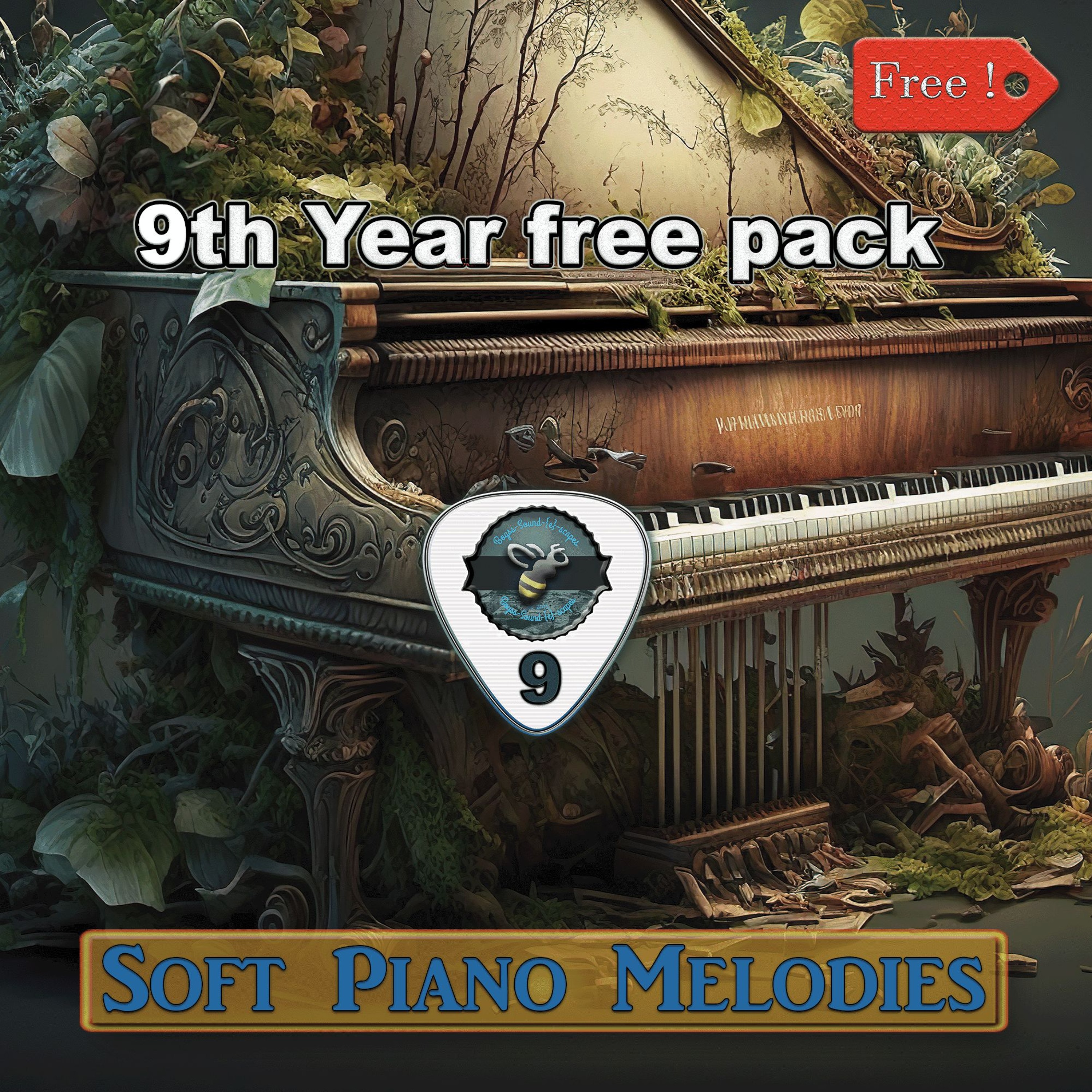 Soft Piano Melodies (wav loops, midi) - 9th Year Free Pack demo episode artwork