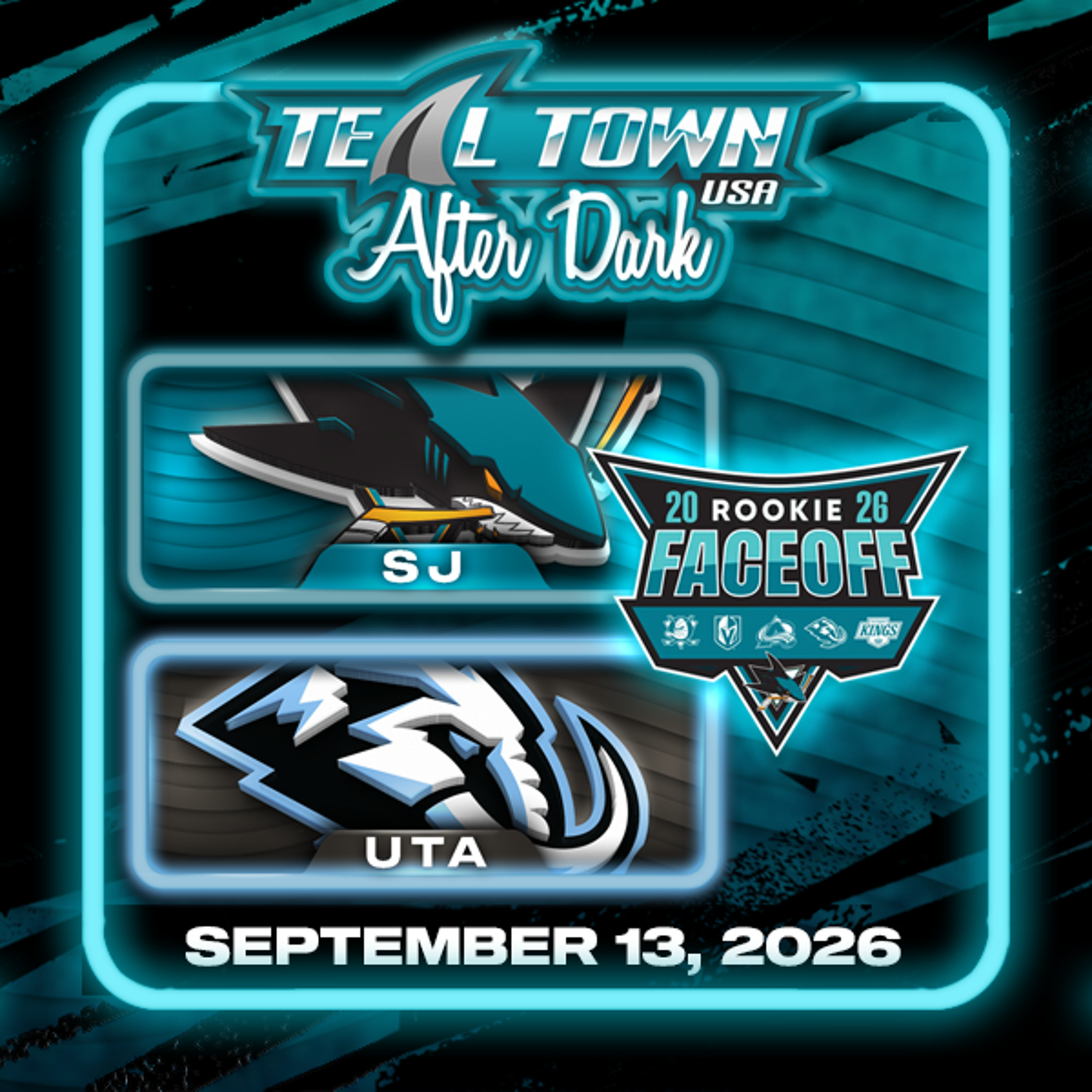 Sharks vs. Mammoth - 2026 Rookie Faceoff - 9/13/2026 - Teal Town USA After Dark (Postgame) episode artwork