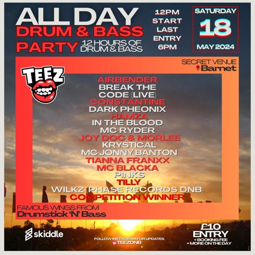 Tianna Franxx & Dizzie Danger - Live at TEEZ All Day Drum & Bass Party - 18.05.24