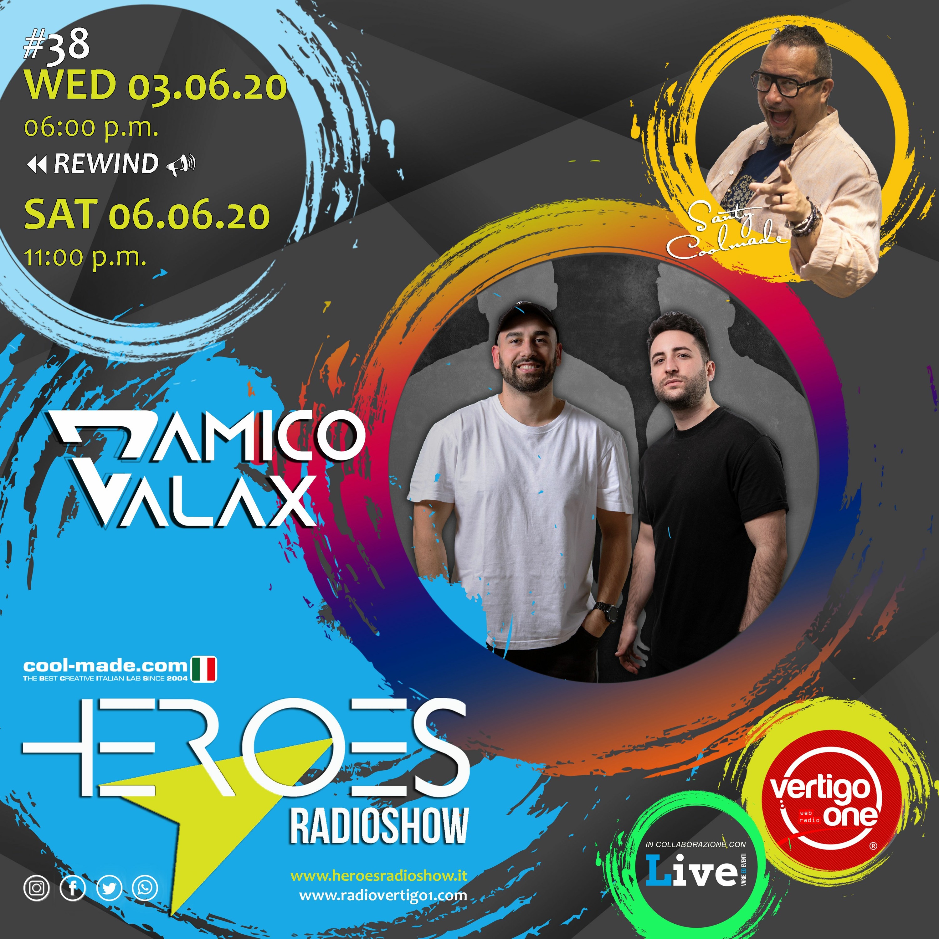 #38/2019-20> HEROES RadioShow - Special Guest D'AMICO & VALAX episode artwork