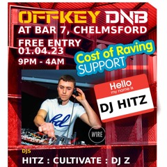 DJ Hitz live @Offkey DnB "Cost of Raving Support"