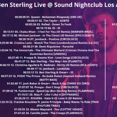 Ben Sterling Live @ Sound Nightclub Los Angeles, United States 2025-10-30 with tracklist