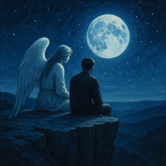 an angel comes and chats with you