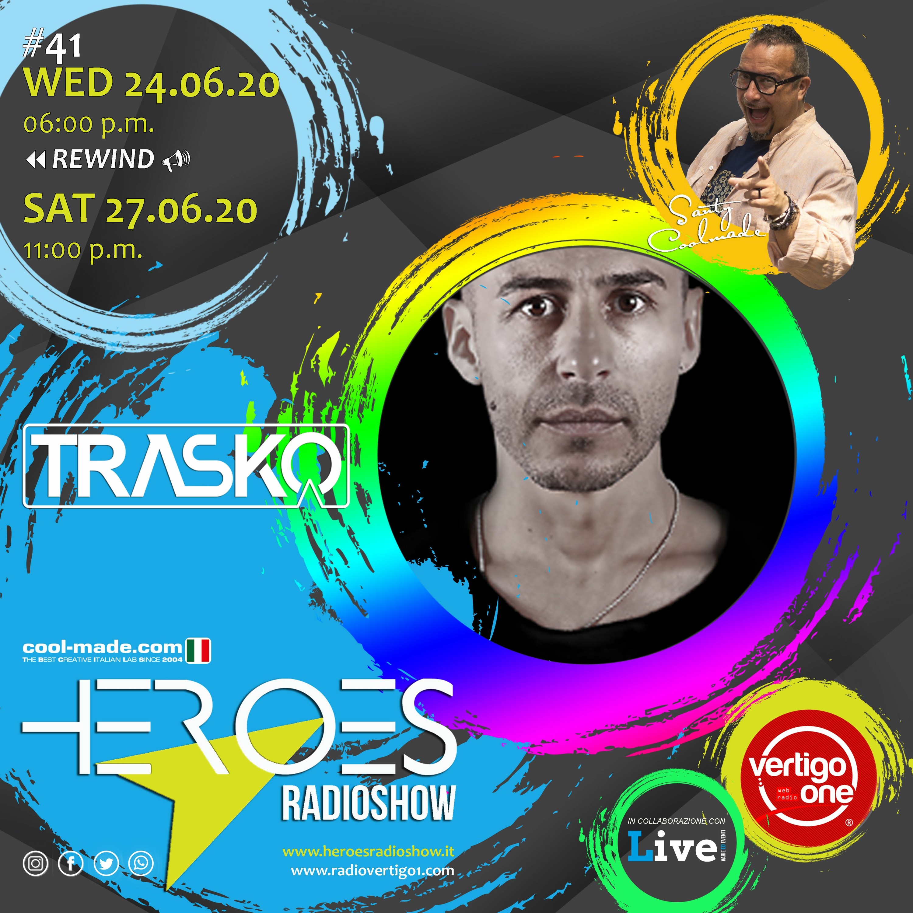 #41/2019-20> HEROES RadioShow - Special Guest TRASKO episode artwork