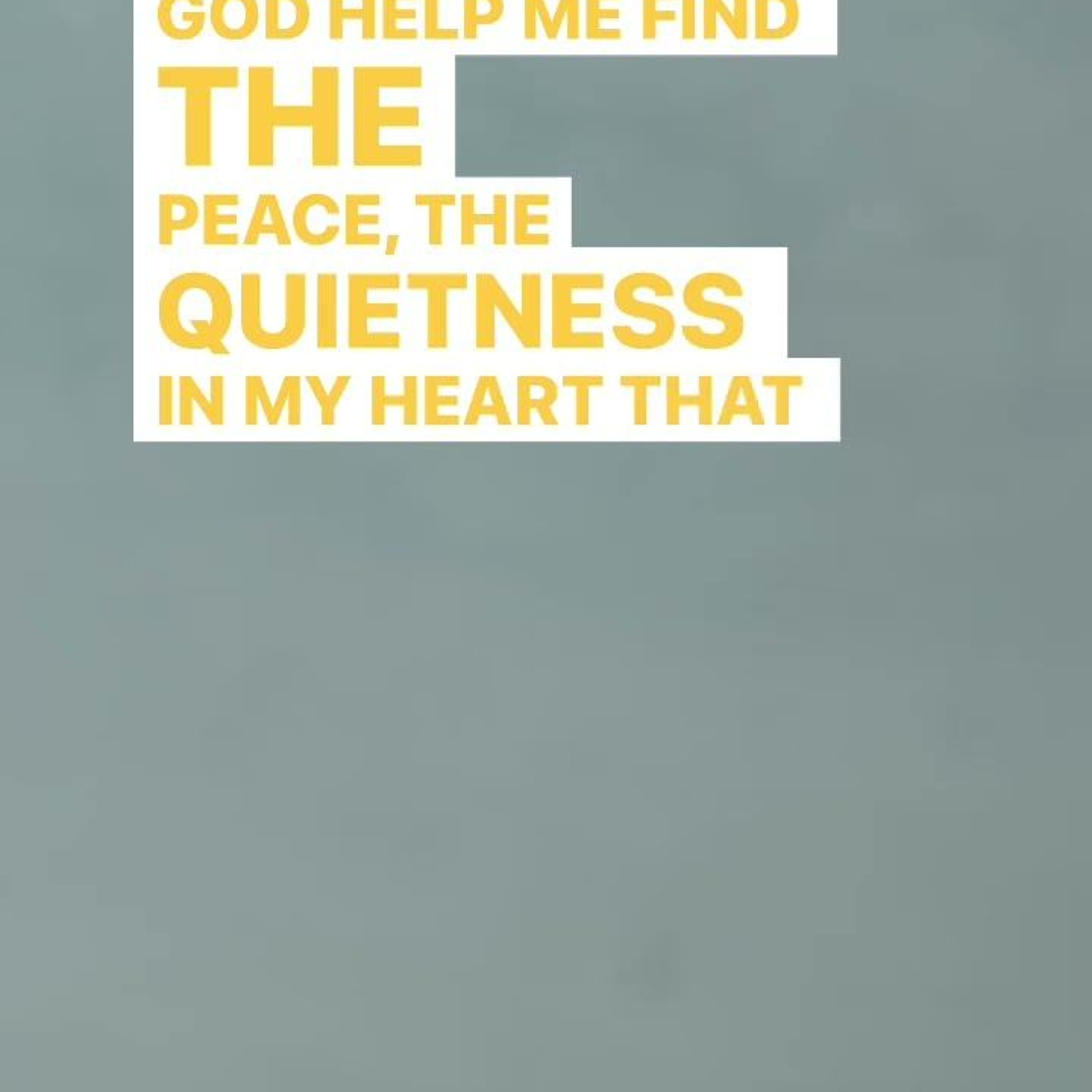 Prayer to find peace #God #Peace #InPeace #Wisdom #GodIsWithYour #That’sPlan #TrustGod #ListenToGod episode artwork