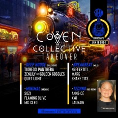 Laurain At STEAM 'Coven Collective Takeover' (Techno Room) (1.18.24)
