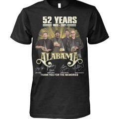 52 years 1969 2021 Alabama signatures thank you for the memories shirt