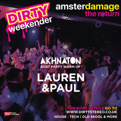 Paul and Lauren Missen @Dirty Stereo Amsterdamage 2025 Pre Rave Boat Party Saturday