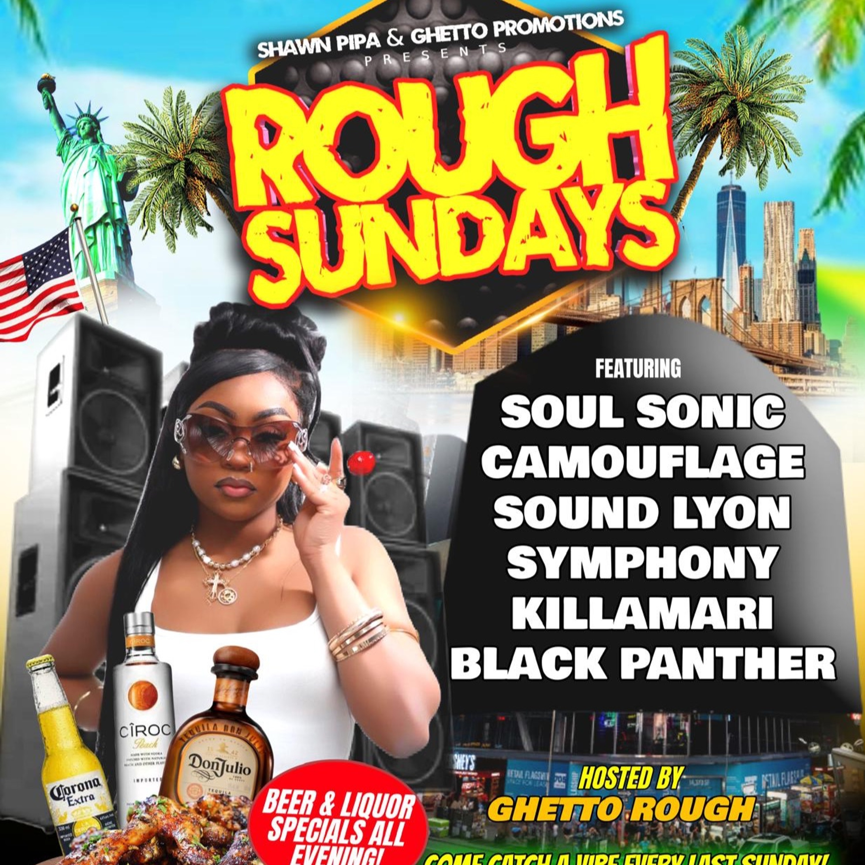 ROUGH SUNDAYS. NOV 30TH. 2025. CAMOUFLAGE*GHETTO ROUGH*BLACK PANTHER*SOUL SONIC*SOUND LYON*KILLAMARI
