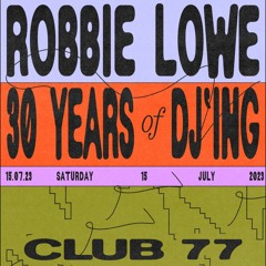 Robbie Lowe live at Club 77, July 2023