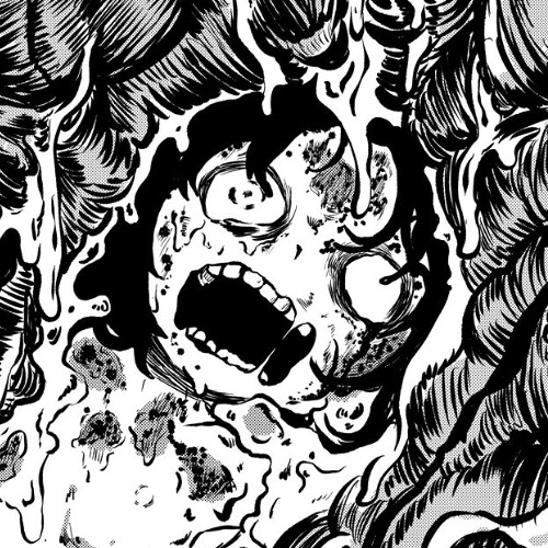 Entrails clogged by mass ammounts of clotted smegma