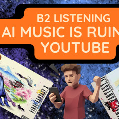 B2 English Listening: AI Music is Ruining YouTube
