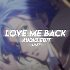 Love Me Back - Trinidad Cardona / Edit Audio