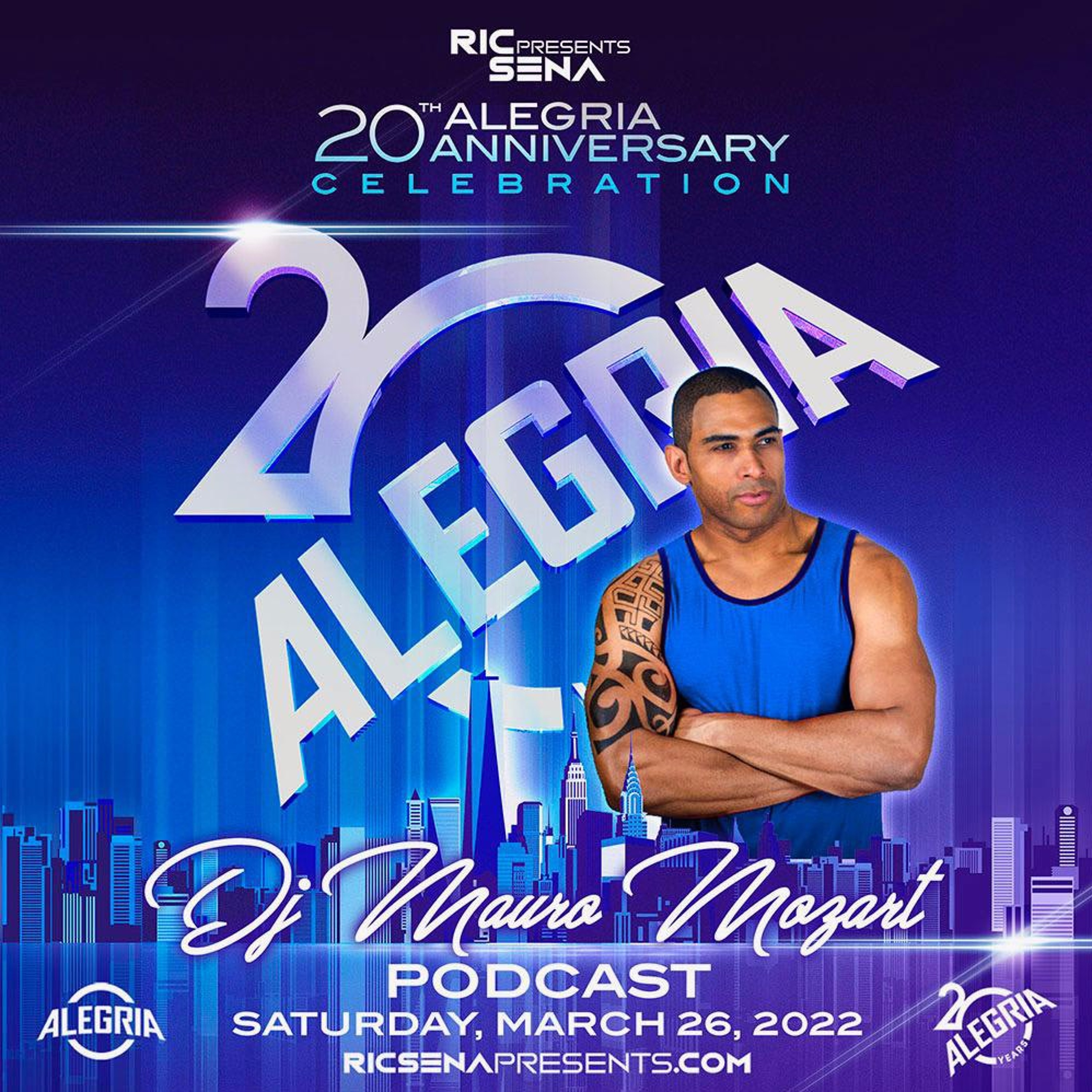 20th ANNIVERSARY CELEBRATION ALEGRIA - SPECIAL PODCAST MAURO MOZART episode artwork