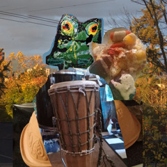 i got a hole in my african drum and fixed it with duct tape