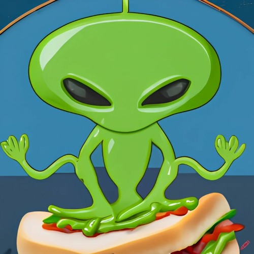 Alien Sandwich On A Highway