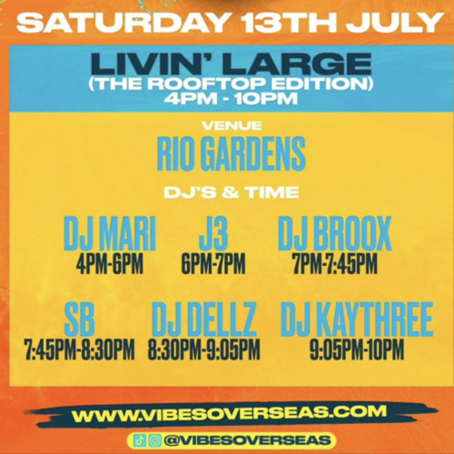 Live Audio: Vibes Overseas Rooftop Party (Dancehall) | @DJBroox Hosted By @DJMariUK