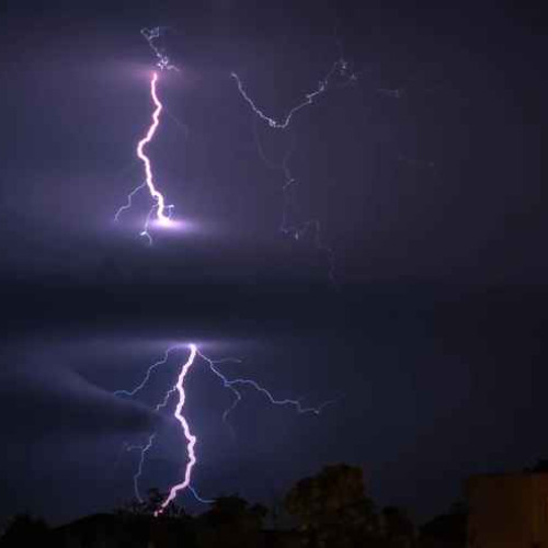 Field Recording - Bird and Gentle Thunder Through Balcony Door