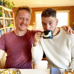 TWO SWEATY BOYS EAT HALLOUMI ON TOAST