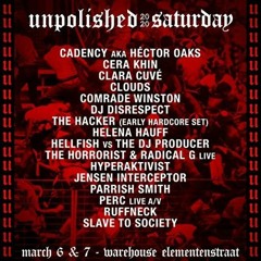 Unpolished 2020 - 𝐒𝐀𝐓𝐔𝐑𝐃𝐀𝐘 𝟎𝟕/𝟎𝟑