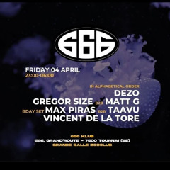 Matt G b2b Gregor Size 666 Klub (Tournai, Bel )