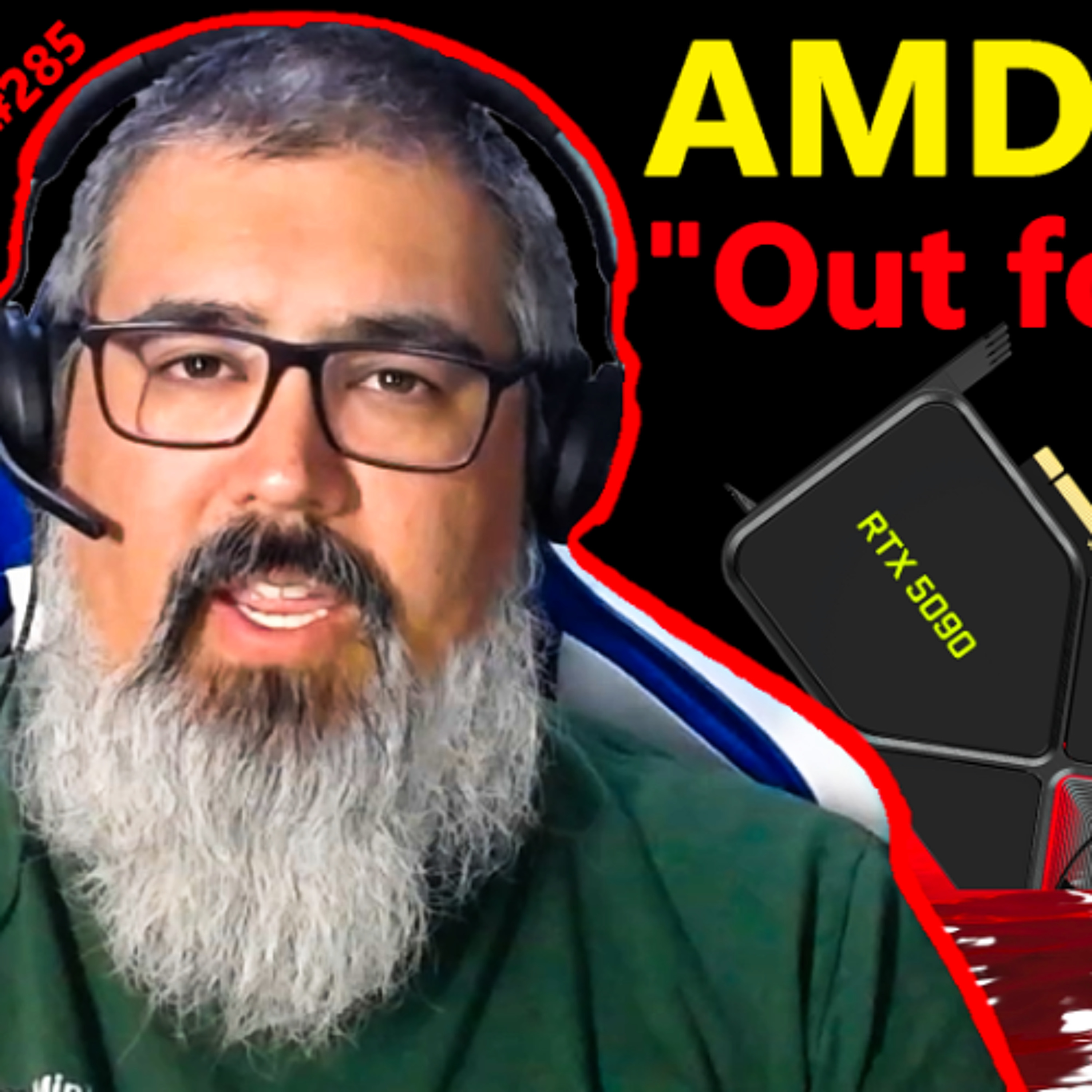 cover of episode 285. AMD RDNA 4 is "Out for Blood", Nvidia RTX 5090, Intel B580, Zen 5 | James Prior