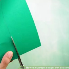 how to cut paper straight with scissors