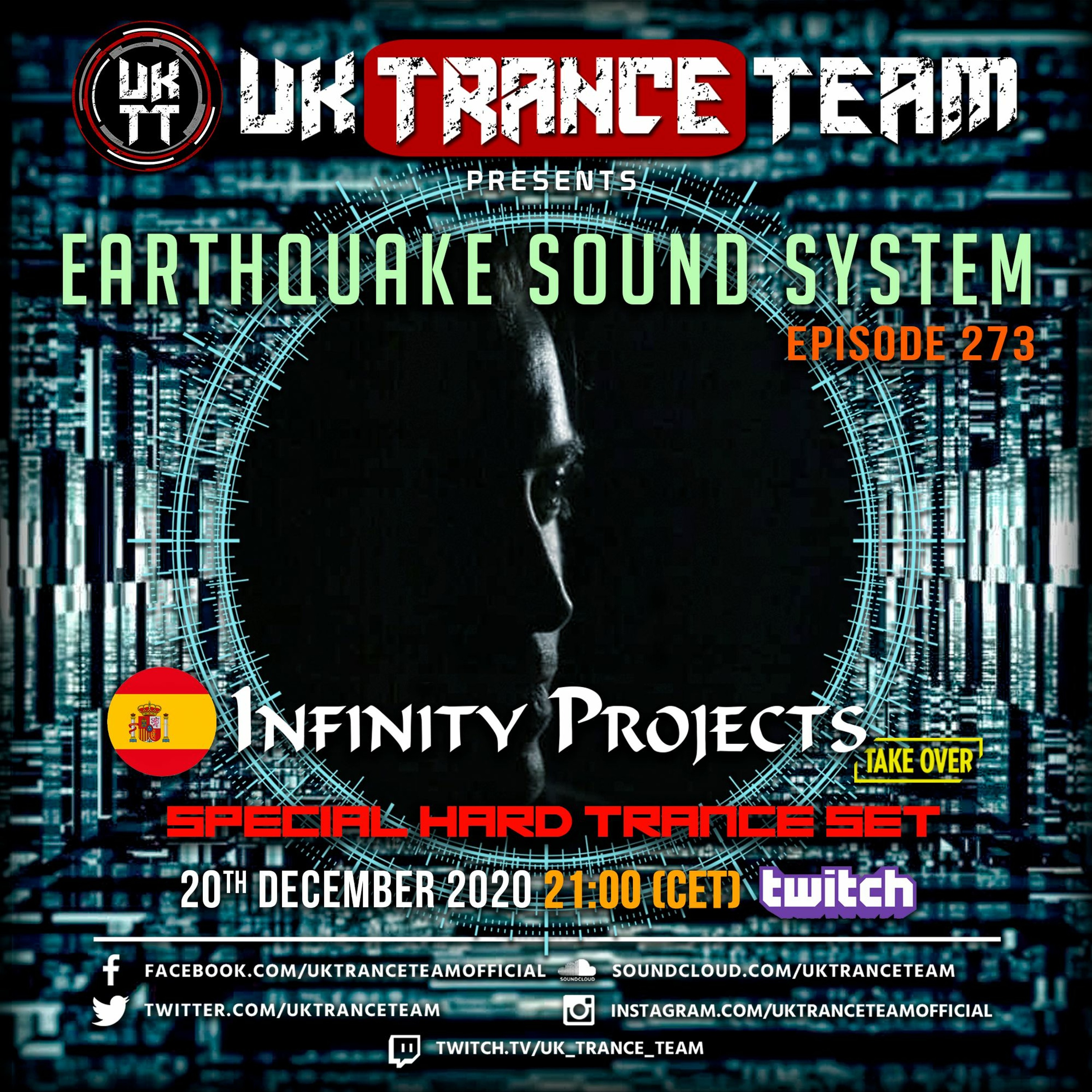 UKTT Pres. Earthquake Sound System 273 (Take Over By Infinity Dreams 'Special Hard Trance Set') episode artwork