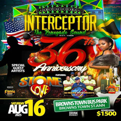 INTERCEPTOR 36TH ANN - STONE LOVE  DJ MARK MOVEMENTS AND INTERCEPTOR - 16TH AUG 2025