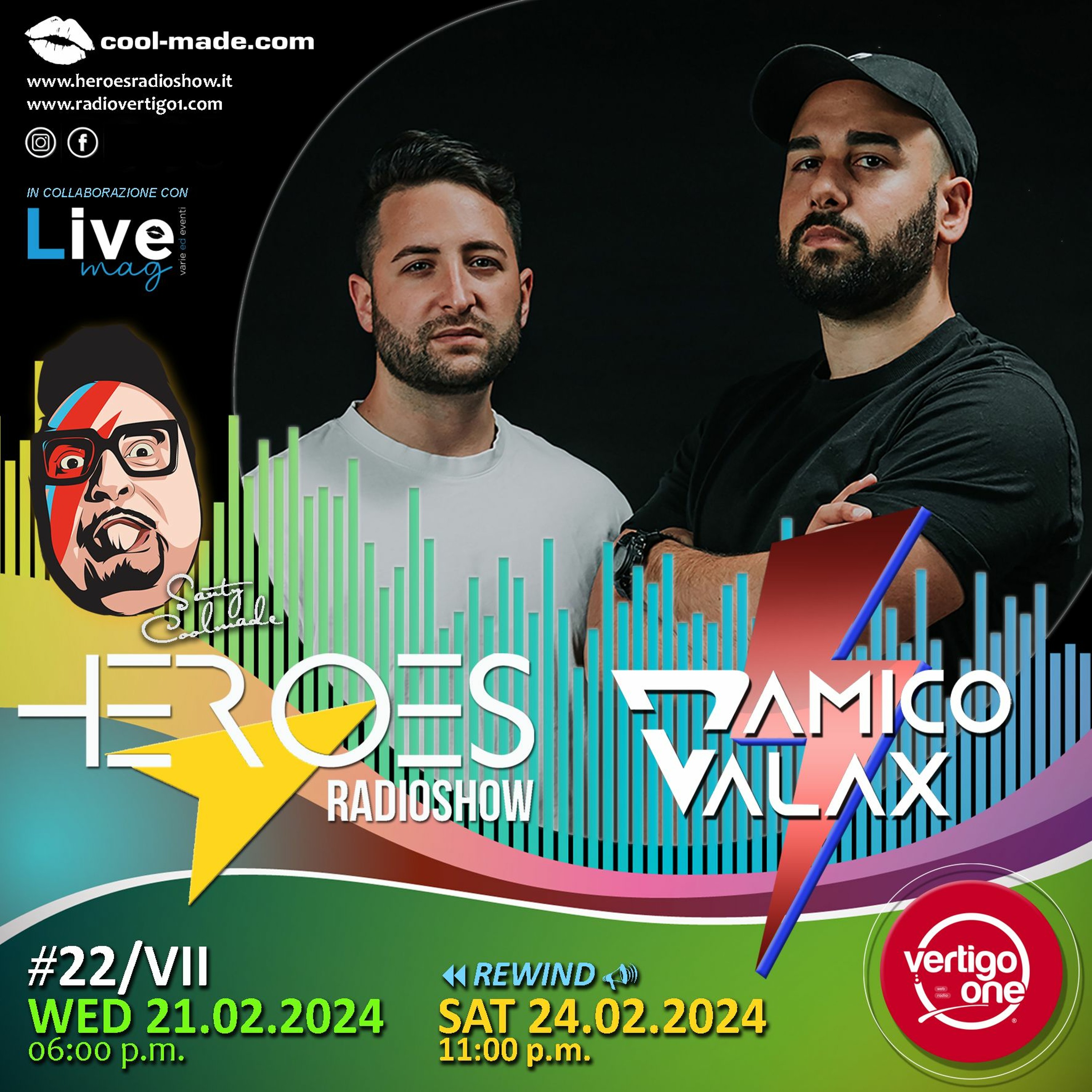 22/2023-24> HEROES RadioShow - Special Guest  D'AMICO & VALAX episode artwork