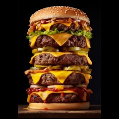 Quintuple Cheeseburger