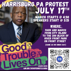 Harrisburg 50501 7-17-25 Protest- Closing Rally Cry