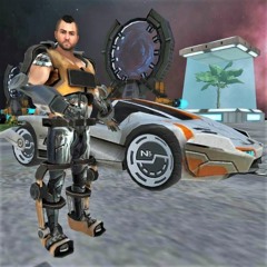 driving a space car in an alien city filled with micro transactions