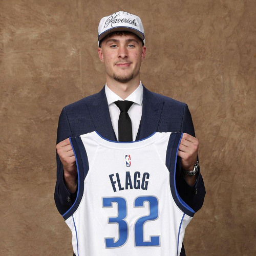 Jun 25, 2025; Brooklyn, NY, USA; Cooper Flagg poses with NBA commissioner Adam Silver after being selected as first overall by the Dallas Mavericks in the first round of the 2025 NBA Draft at Barclays Center.