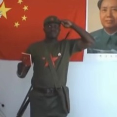 The African boy's good brother can't extricate himself from singing the red song