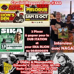 Crucial Reggae Time #344 Interview Nagai ( chanteuse de l'Ile de la Réunion)