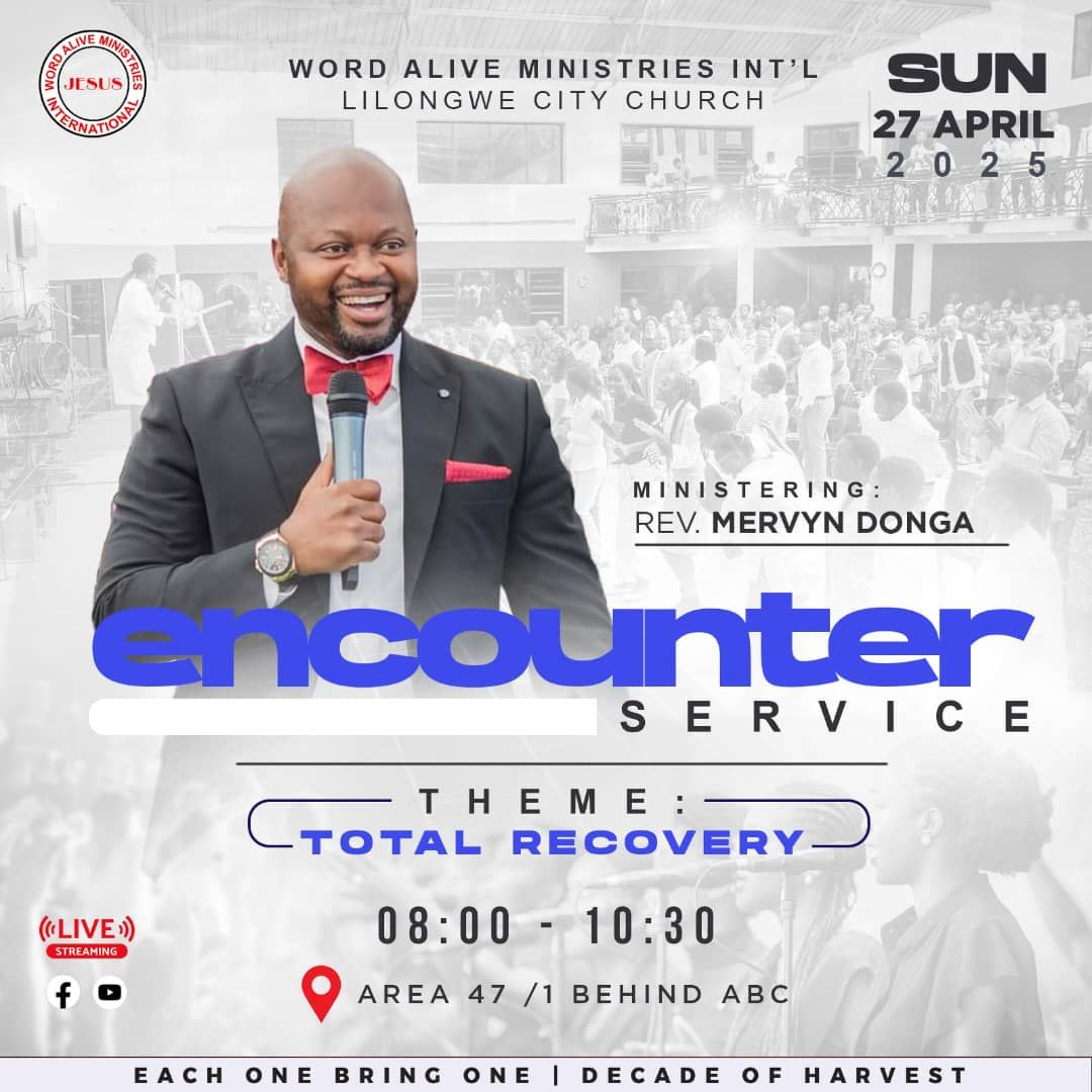 Encounter Service Rev Mervyn Donga "Total Recovery"