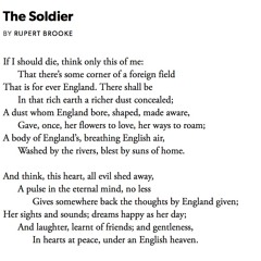 108 The Soldier by Rupert Brooke, read by Paterson Joseph