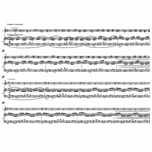 Pawel Strzelecki: 1. "A Song Without Words" [Sonata for Oboe and Piano (2009, Rev. 2012)][live rec.]
